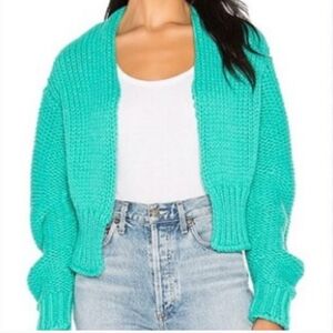 Free People Turquoise Sweater
